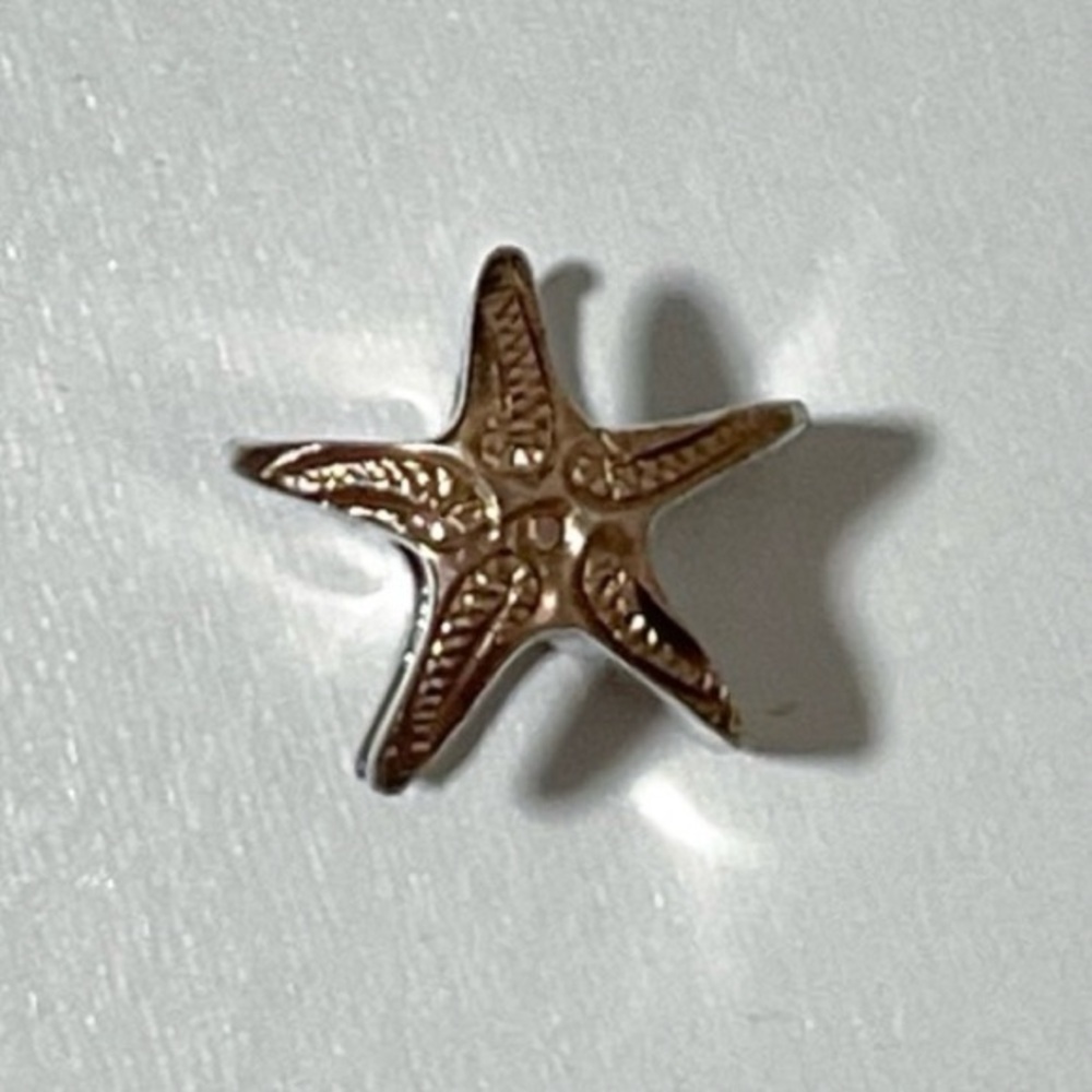925 Sterling Silver Small Star Charm | Sea Shell Jewelry